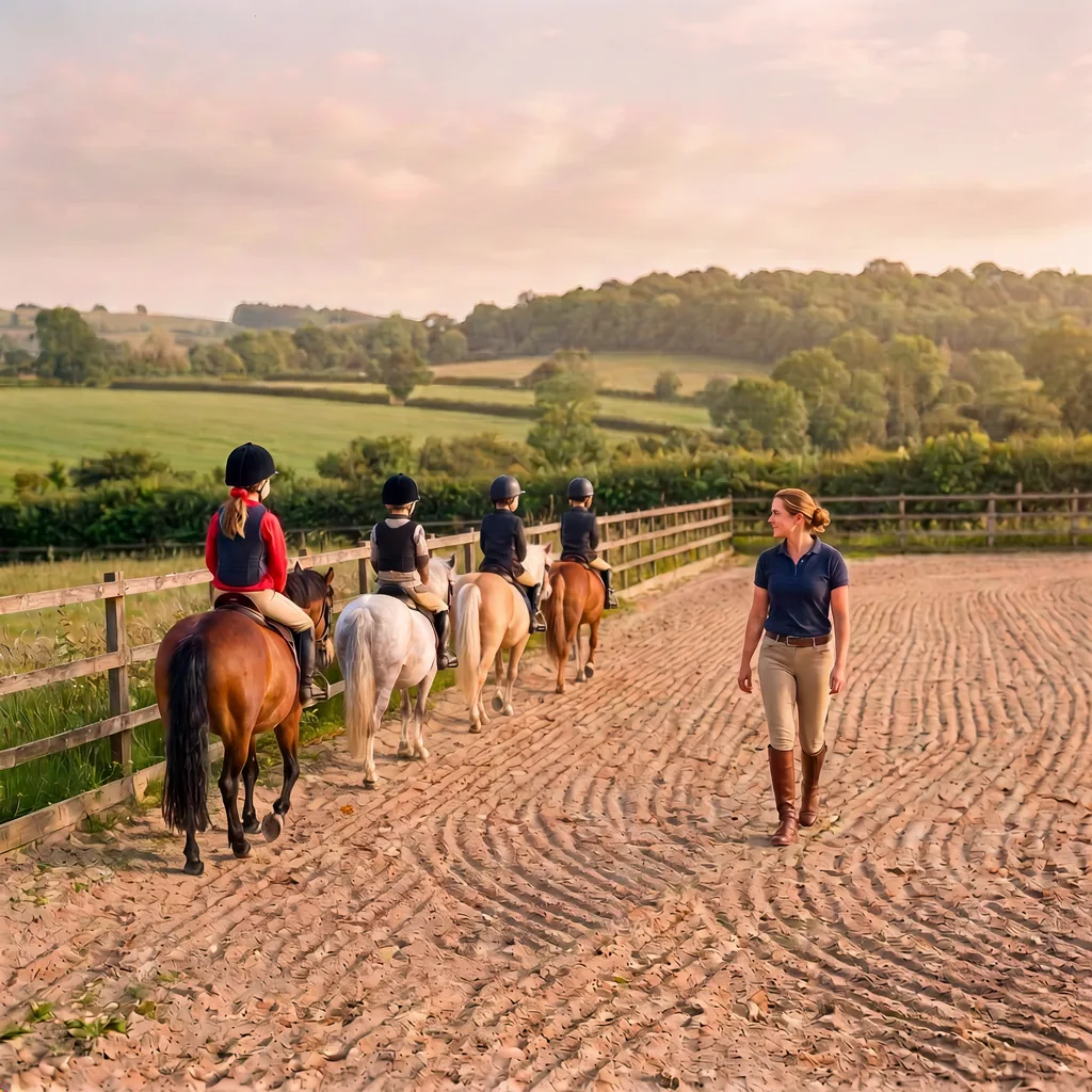 Cours de poney à Saint-Pierre-d'Eyraud, Dordogne